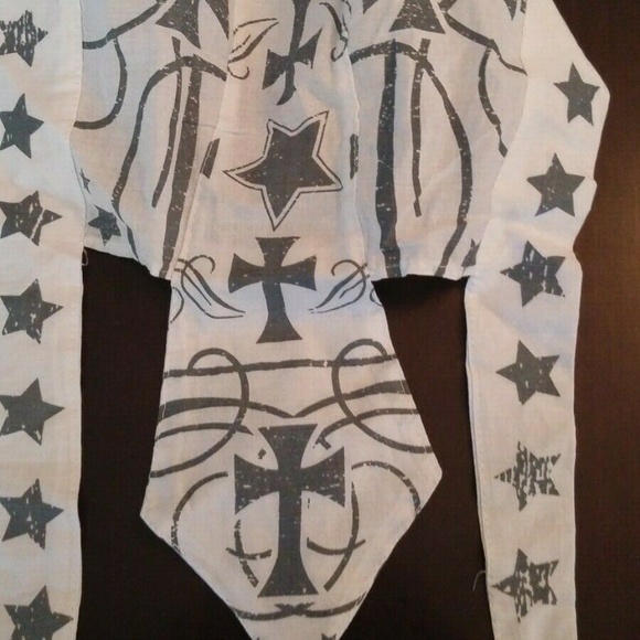 Biker Cap, Bandanna & Hat Set 3 Pieces - NWT White - Picture 5 of 7